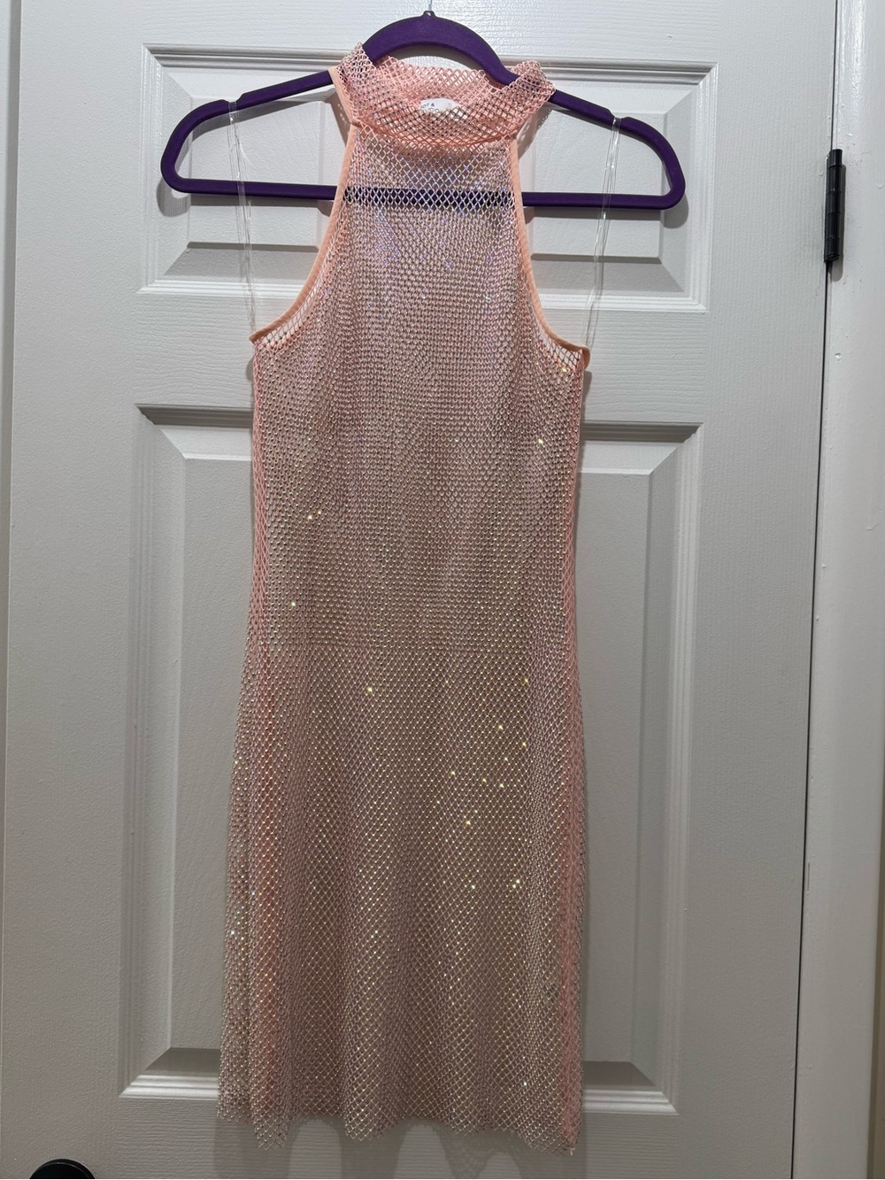 Hot & Delicious Pink Mesh Halter Dress